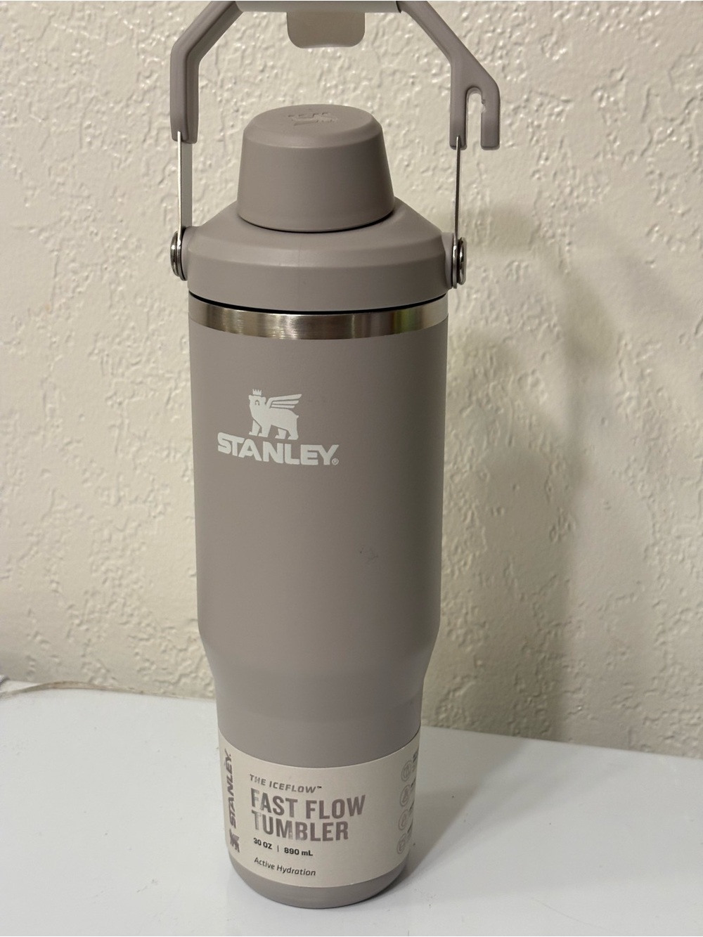 Stanley Taupe Fast Flow Insulated Tumbler with Handle